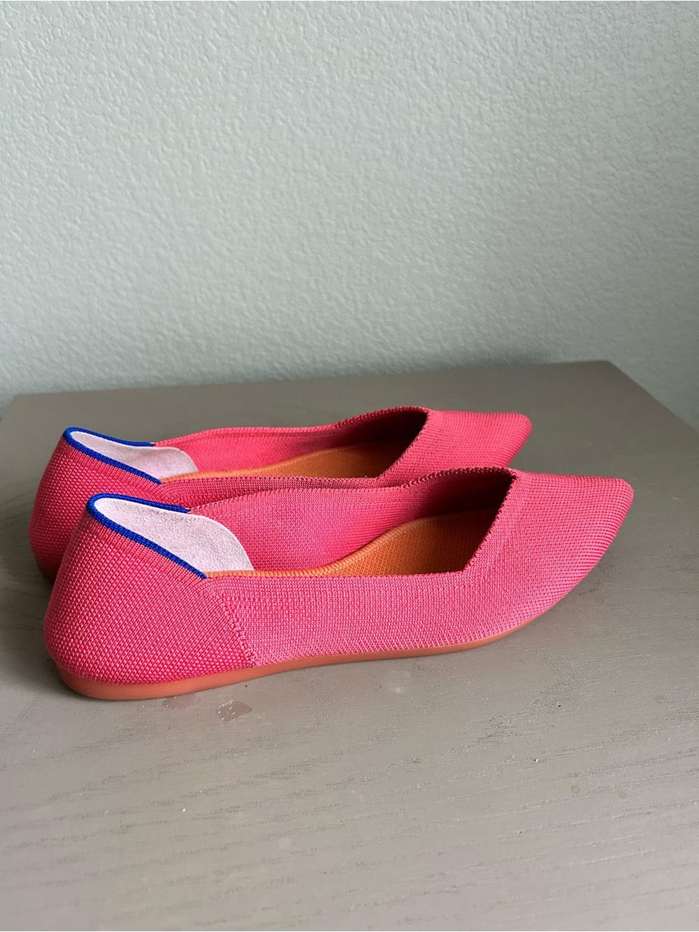 Rothy's The Point Women’s Ballet Flat Knit Fabric Size W9 Pointed Toe Shoes - Picture 3 of 11
